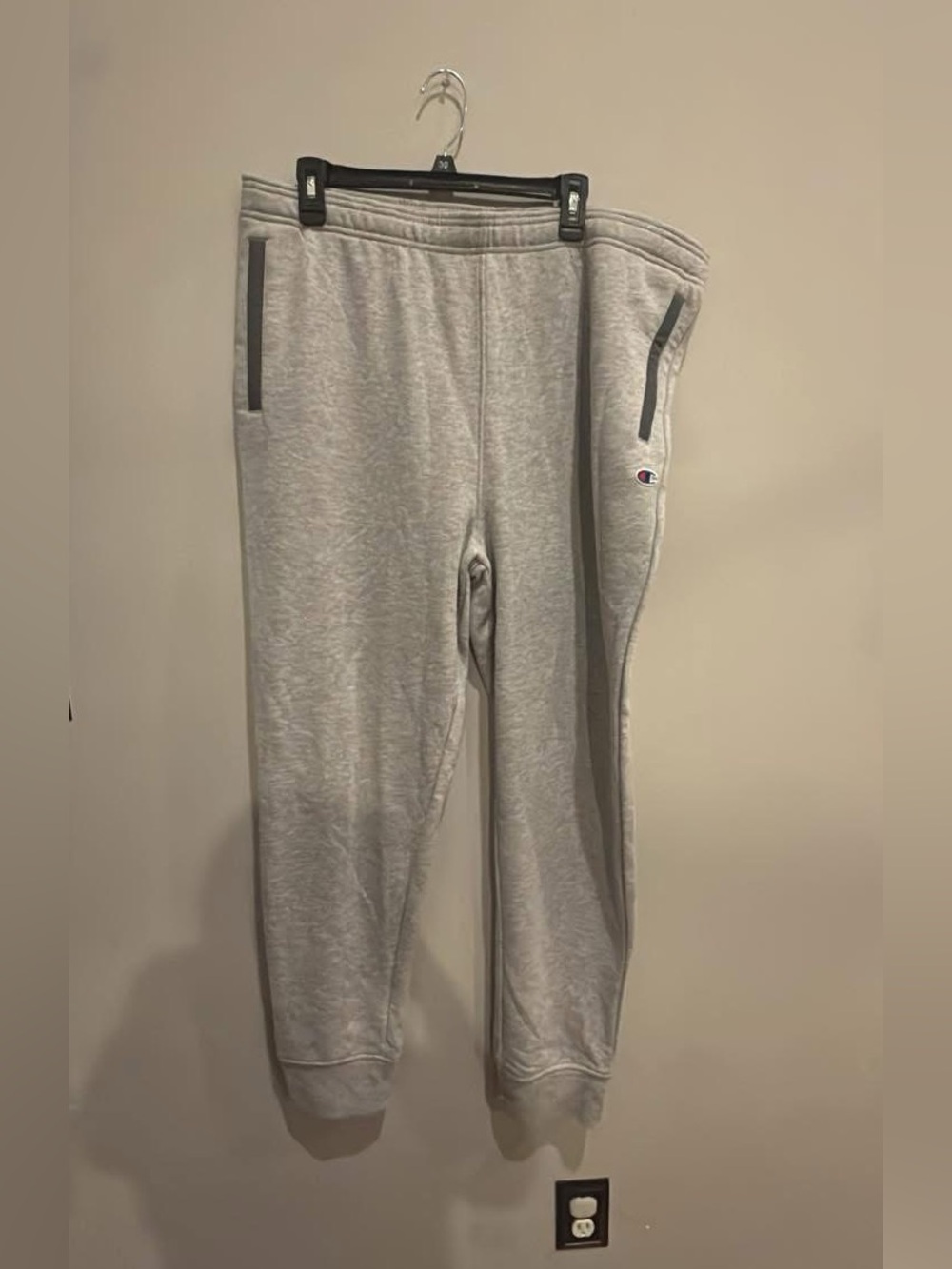 Champion Light Gray' Fleece Joggers with Logo